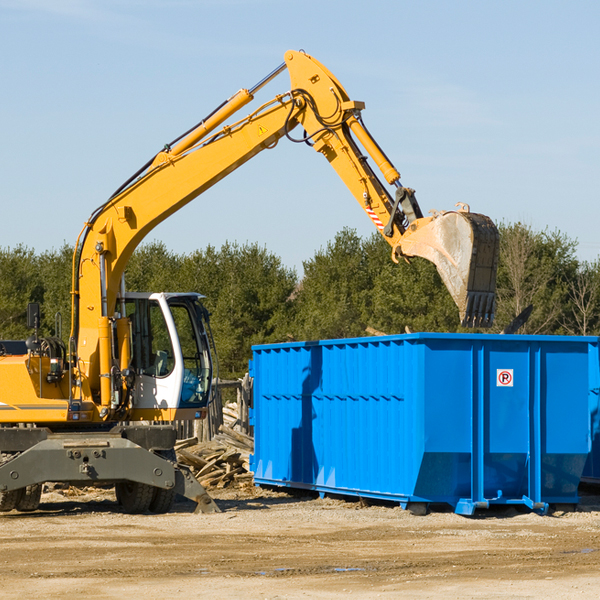 can i choose the location where the residential dumpster will be placed in Sunnyside CA